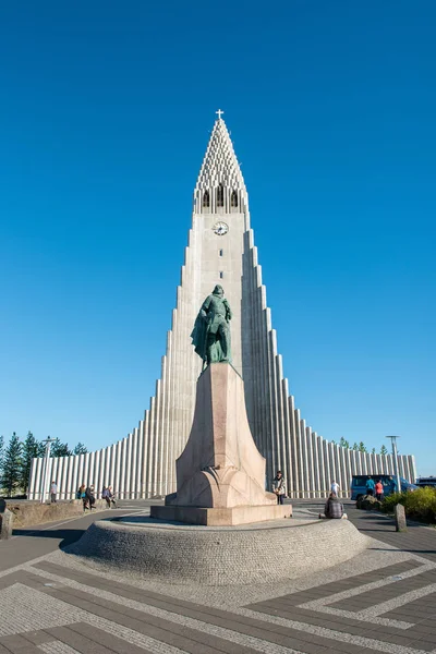 Hallgrimskirkja Chiesa luterana Reykjavik, Islanda — Foto Stock