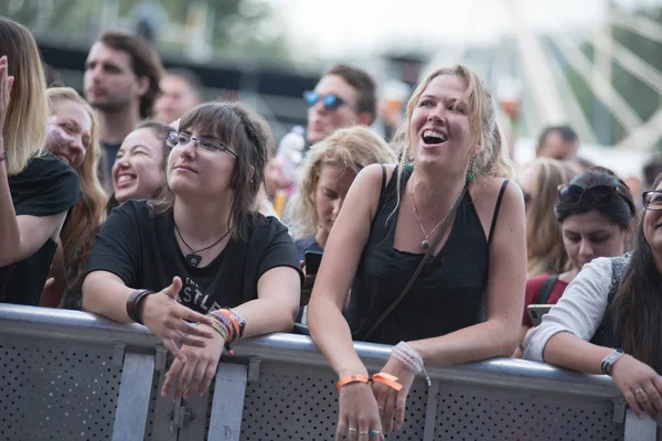 Bir müzik festivalinde parti insanlar