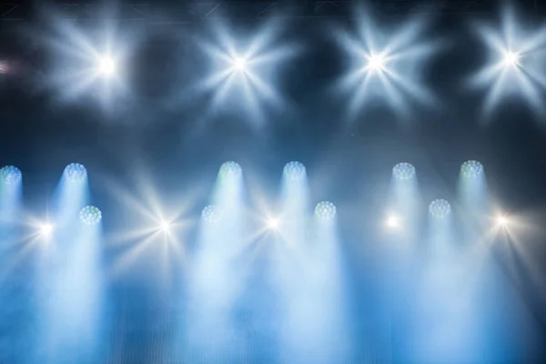 蓝色的舞台灯光 — 图库照片