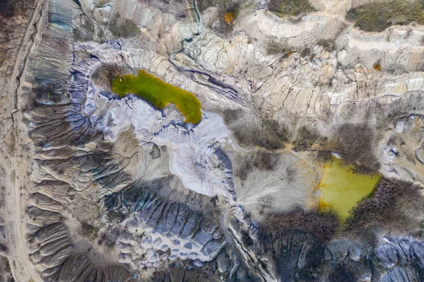 Повітряний постріл опенкастського шахтного озера — стокове фото
