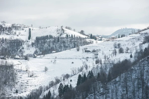 Zimowe krajobrazy krajobraz — Zdjęcie stockowe