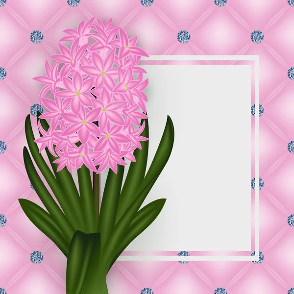 Plantilla de tarjeta floral — Vector de stock