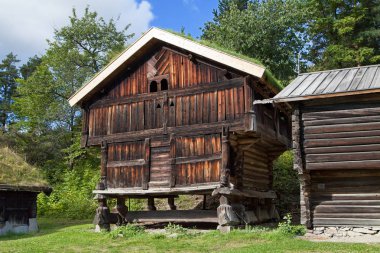 Bygdoy, Oslo, Norveç 'ten Antik Stabbur