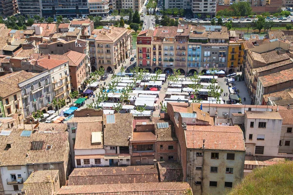 Markt Plein Van Balaguer Catalonië — Stockfoto