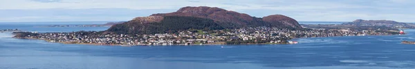 Valderoy Island Vanuit Het Oogpunt Van Fjellstua Top Van Berg — Stockfoto