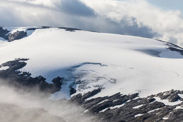 Lodowiec Skjerdingdalsbreen Płaskowyżu Góry Dalsnibba Geiranger Norwegia — Zdjęcie stockowe