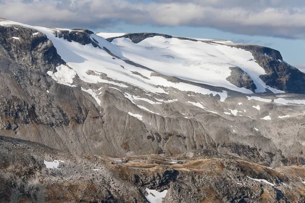 Lodowiec Flydalsbreen Płaskowyżu Góry Dalsnibba Geiranger Norwegia — Zdjęcie stockowe