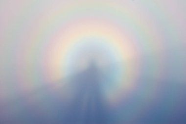 Brocken Spectre Geiranger, Norveç Dalsnibba zirvesinden gördüm