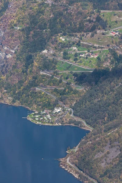 Ornesvingen Estrada Águia Vista Planalto Montanha Dalsnibba Geiranger Noruega — Fotografia de Stock