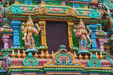 Tanrılar gopura Bangkok, Tayland Mariamman Tapınağı üzerinde