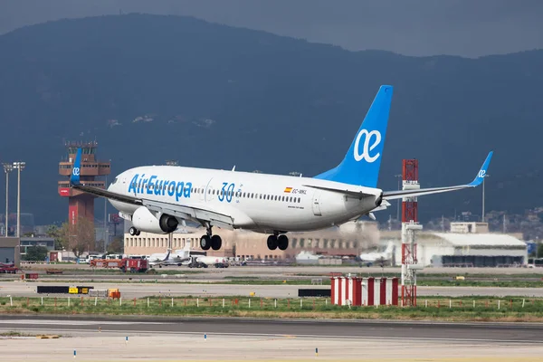 Барселона Испания Сентября 2018 Года Air Europa Boeing 737 800 — стоковое фото