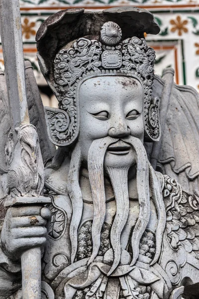 Čínská socha z lodi zátěž na Wat Arun — Stock fotografie