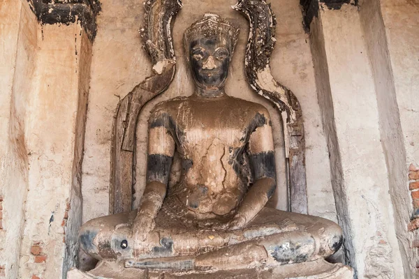 Buddha within the Meru at Wat Chaiwatthanaram — Stock Photo, Image