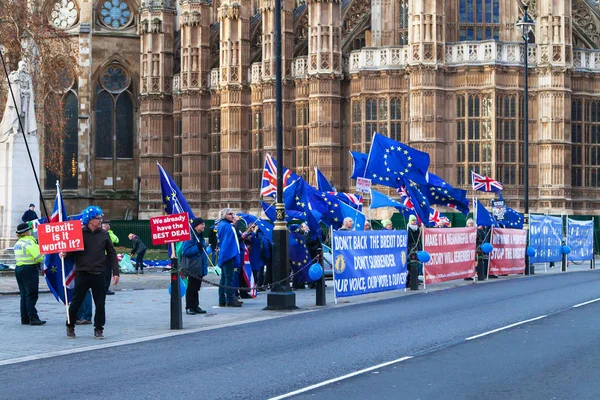Demonstranten tegen Brexit — Stockfoto