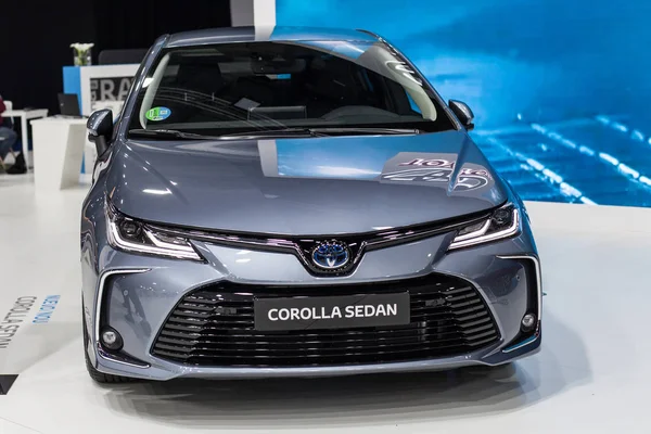 Toyota Corolla Sedan at Automobile Barcelona 2019 — Stok fotoğraf