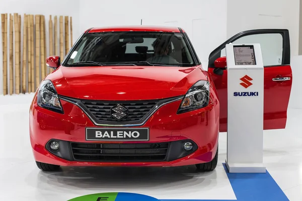 Suzuki Baleno no Automóvel Barcelona 2019 Imagens Royalty-Free