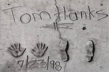 Tom Hanks'in El ve Ayak İzleri