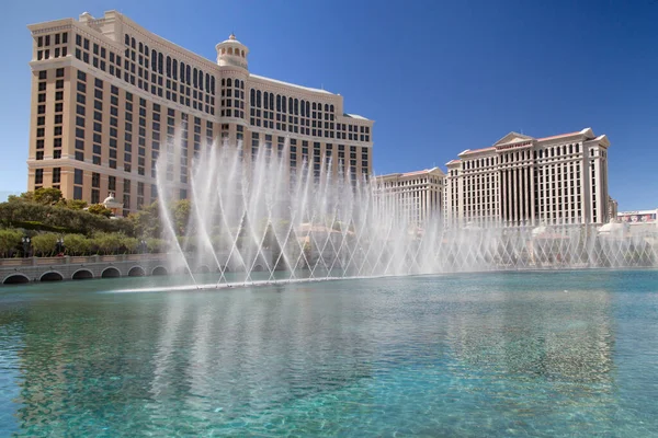 Лас Вегас Невада Августа 2019 Года Bellagio Nearby Caesars Palace Лицензионные Стоковые Фото