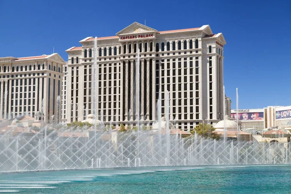 Las Vegas Nevada August 2019 Caesars Palace Und Die Brunnen — Stockfoto