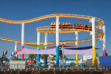 Las Angeles, Kaliforniya - 9 Eylül 2019: Santa Monica, Los Angeles, ABD