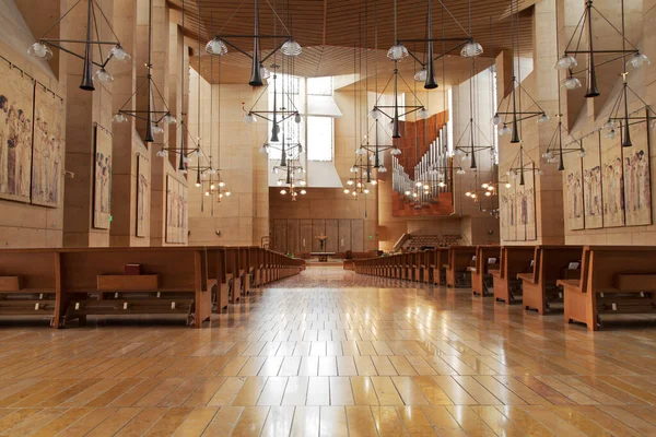 Interior Catedral Nossa Senhora Dos Anjos Los Angeles Califórnia Estados — Fotografia de Stock