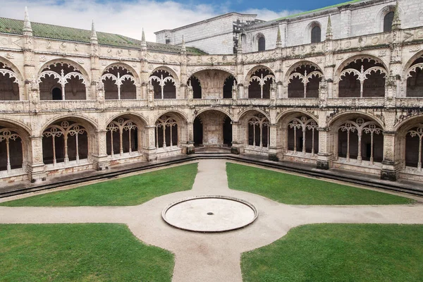 Två Våningar Kloster Jeronimos Kloster Lissabon Portugal — Stockfoto