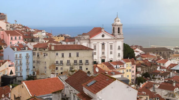 Vista Miradouro Das Portas Sol Lisboa Portugal — Fotografia de Stock