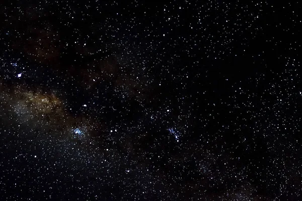 Estrelas Galáxia Espaço Exterior Céu Noite Universo Preto Estrelado Fundo — Fotografia de Stock