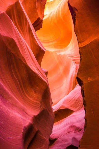 Beautiful View Antelope Canyon Sandstone Formations Famous Navajo Tribal National — Stock Photo, Image