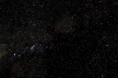 Yıldızlı starfield arka plan siyah yıldız ve uzay gökyüzü gece evren gökada