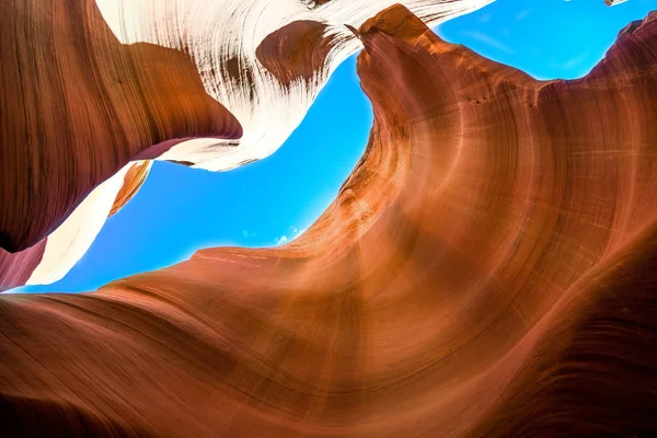 Bela Vista Das Formações Arenito Antelope Canyon Famoso Parque Nacional — Fotografia de Stock