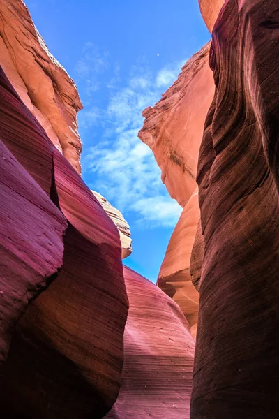 Bella Vista Delle Formazioni Arenaria Del Antelope Canyon Nel Famoso — Foto Stock