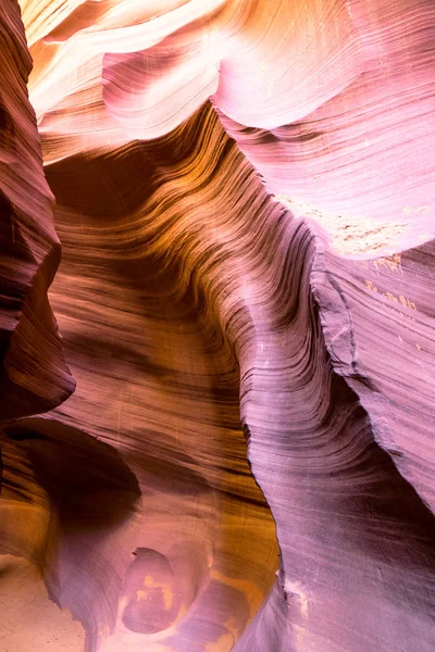 Beautiful View Antelope Canyon Sandstone Formations Famous Navajo Tribal National — Stock Photo, Image