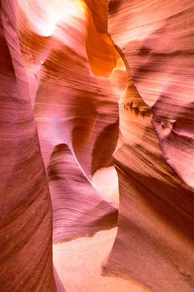 Beautiful View Antelope Canyon Sandstone Formations Famous Navajo Tribal National — Stock Photo, Image