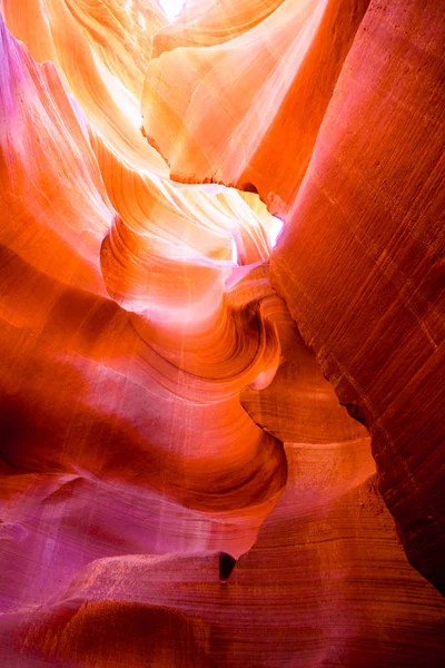 Hermosa Vista Las Formaciones Arenisca Antelope Canyon Famoso Parque Nacional — Foto de Stock