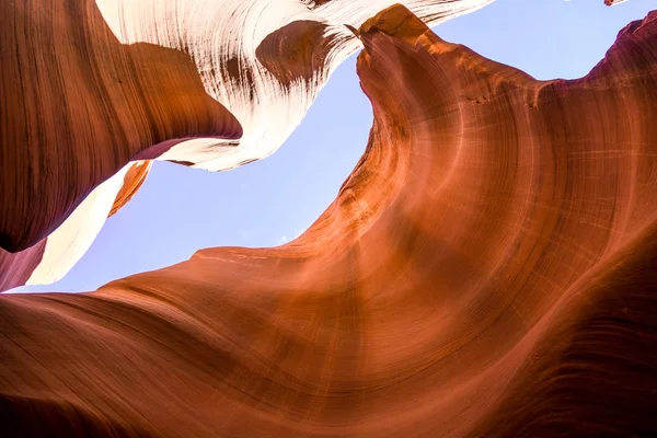 Beautiful View Antelope Canyon Sandstone Formations Famous Navajo Tribal National — Stock Photo, Image