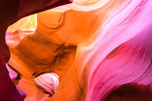 Hermosa Vista Las Formaciones Arenisca Antelope Canyon Famoso Parque Nacional — Foto de Stock