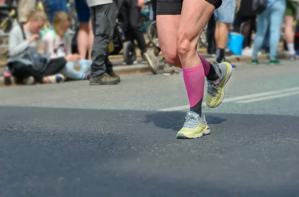 마라톤 에서의 달리기 스포츠 방식의 — 스톡 사진