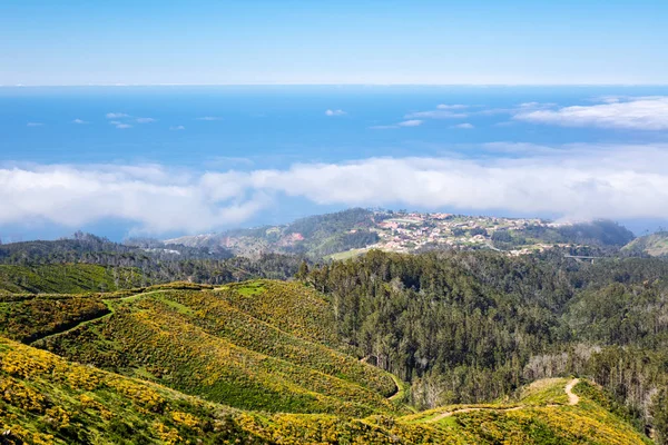 Мадейра Остров Красивый Горный Ландшафт Португалия — стоковое фото