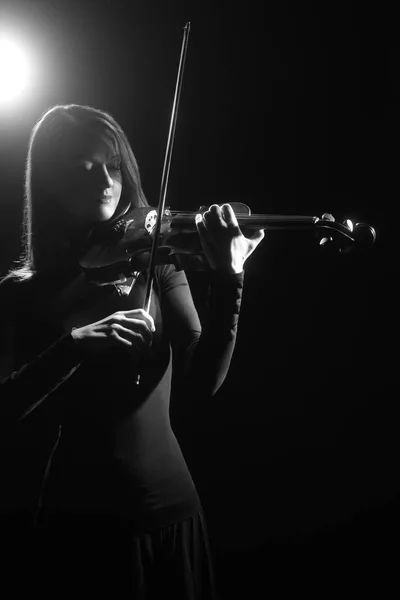 Violinista Violinista Músico Clásico Tocando Instrumento Música Orquesta —  Fotos de Stock