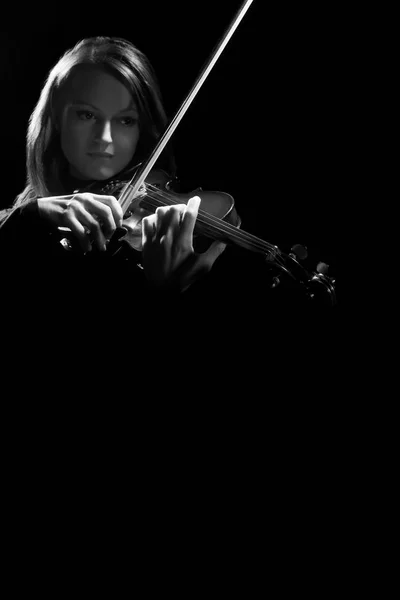 Jogador Violino Violinista Músico Clássico Tocando Instrumento Música Orquestra — Fotografia de Stock