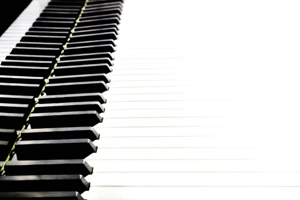 Klawiatury Fortepianu Zbliżenie Klawiszy Fortepianu Muzyka Klasyczna Instrument Bliska — Zdjęcie stockowe