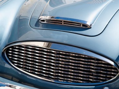 Klasik tasarım vintage toplayıcıları spor araba ön tarafını ayrıntılarını