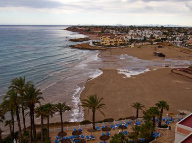 Popüler büyük yaz tatil seyahat hedef La Zenia Beach Orihuela Kosta Güney İspanya