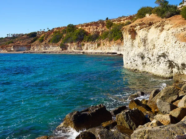 Famosa Praia Costeira Cabo Roig Província Alicante Costa Blanca Espanha — Fotografia de Stock