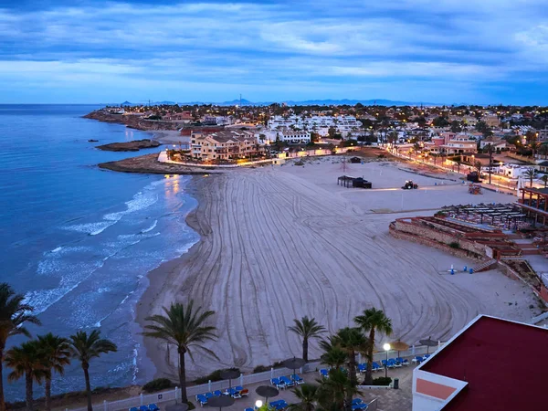 Beliebte Große Sommerurlaub Reiseziel Zenia Strand Orihuela Costa Südspanien — Stockfoto