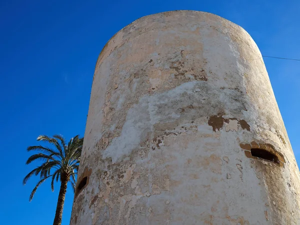 Berühmte Attraktive Touristenattraktion Torre Vigia Berber Pirate Wachturm Cabo Roig — Stockfoto