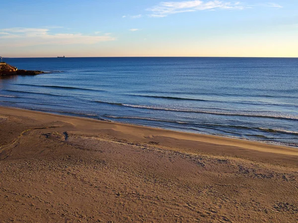 Destino Popular Vacaciones Verano Cala Cerrada Playa Playa Orihuela Costa — Foto de Stock