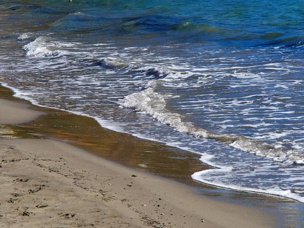 Jasné Modré Moře Vody Oceánu Nad Obrázek Pozadí Přírody Jemný — Stock fotografie
