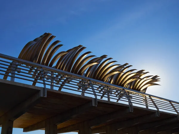 Einzigartiger Blick Auf Die Popularalicante Meerpromenade Modernes Design Promenade Costa — Stockfoto